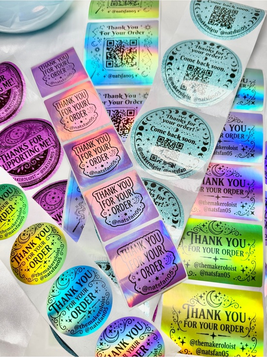 Handmade Other - ✨ CUSTOM DESIGNED THERMAL PACKAGING STICKERS ✨